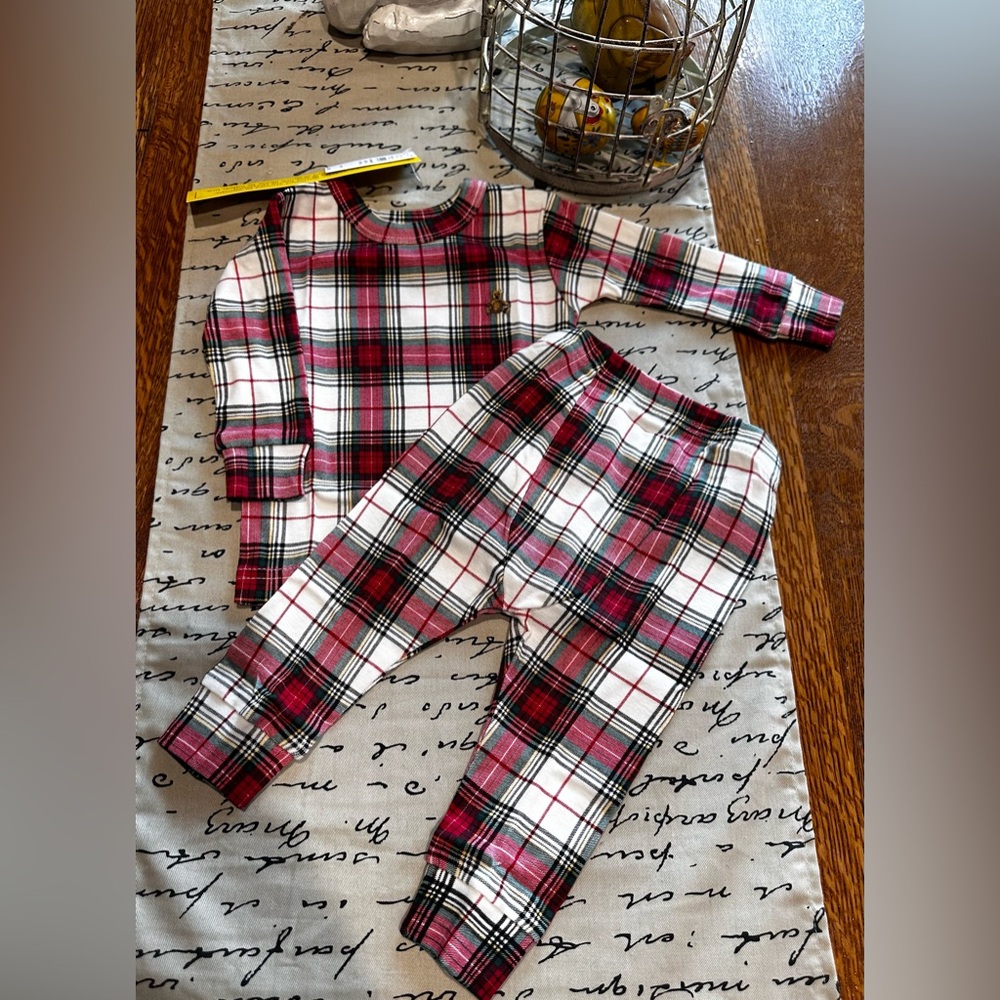 Gap Organic Brushed Cotton Holiday Plaid PJ’s